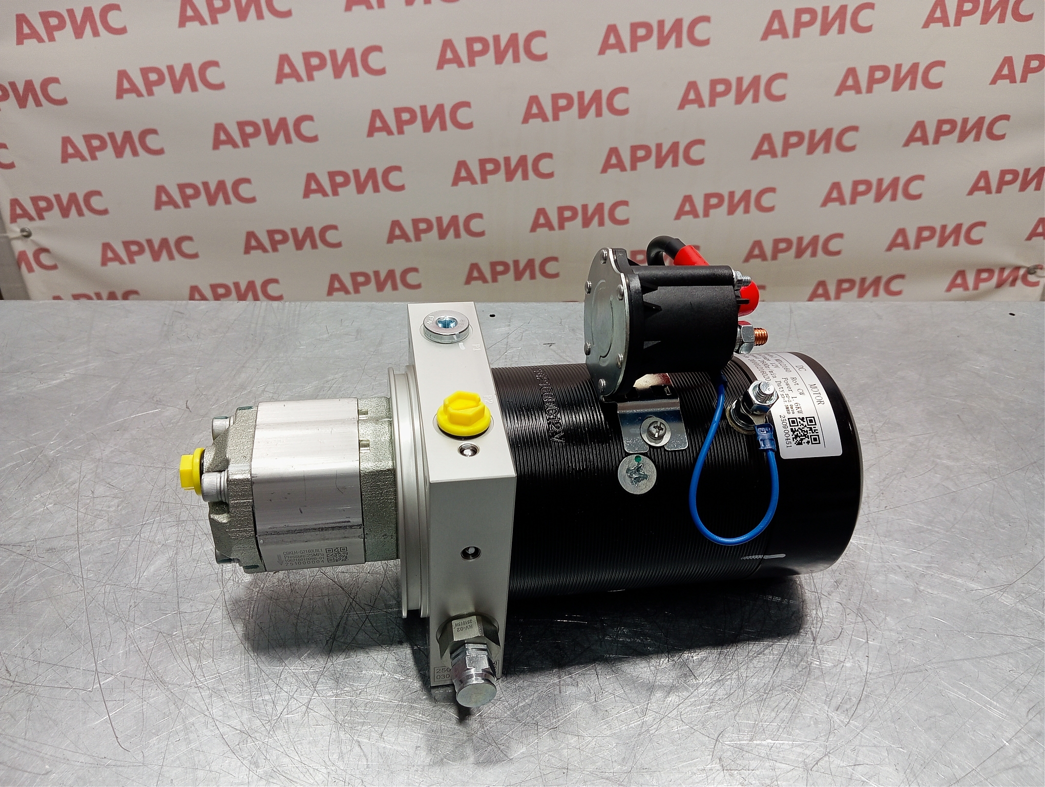 Аварийный насос DC1.6KW.12V.25P.1.6 cc/rev. (выход через плиту+КП+ОК)
